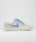 Nike SB Force 58 Shoes in Phantom and University Blue and Summit White