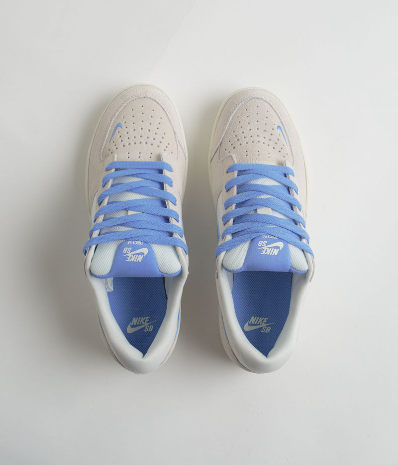 Nike SB Force 58 Shoes in Phantom and University Blue and Summit White