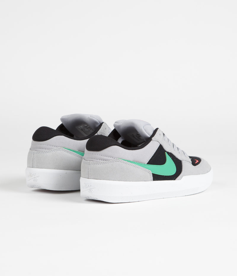 Nike SB Force 58 Shoes in Wolf Grey and Light Menta and Black - Wolf Grey