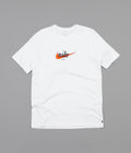 Nike SB Futura T-Shirt in White and Safety Orange