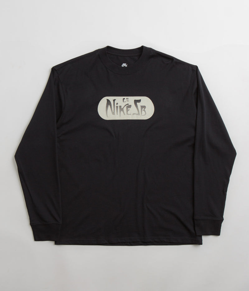 Nike SB Graphic Long Sleeve T-Shirt in Black