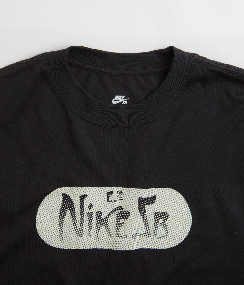 Nike SB Graphic Long Sleeve T-Shirt in Black