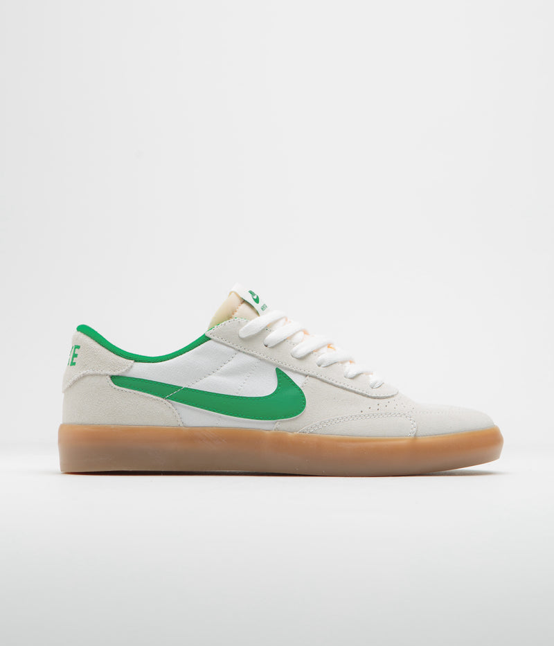 Nike SB Heritage Vulc Shoes in Summit White and Lucky Green and White