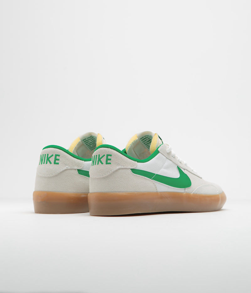 Nike SB Heritage Vulc Shoes in Summit White and Lucky Green and White