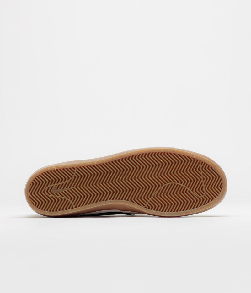 Nike SB Heritage Vulc Shoes in Summit White and Navy and White - Gum Light Brown