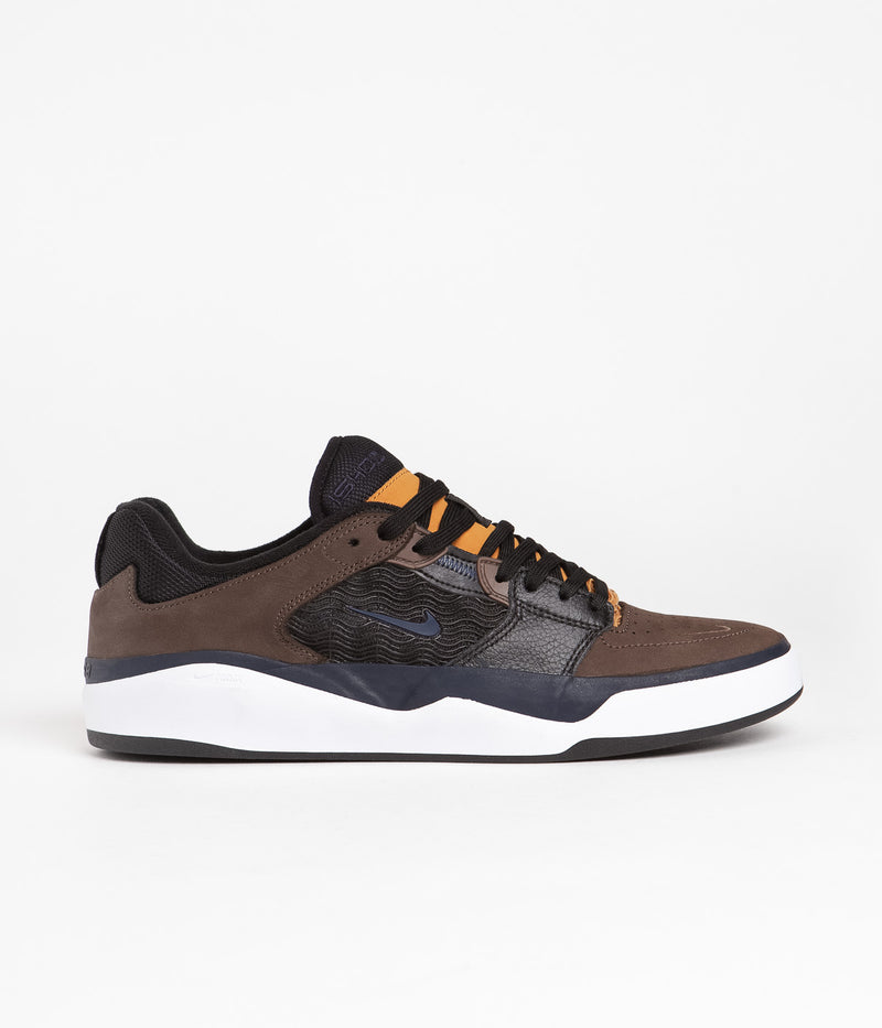 Nike SB Ishod Premium Shoes in Baroque Brown and Obsidian and Black