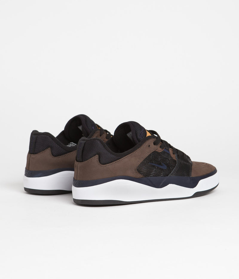 Nike SB Ishod Premium Shoes in Baroque Brown and Obsidian and Black