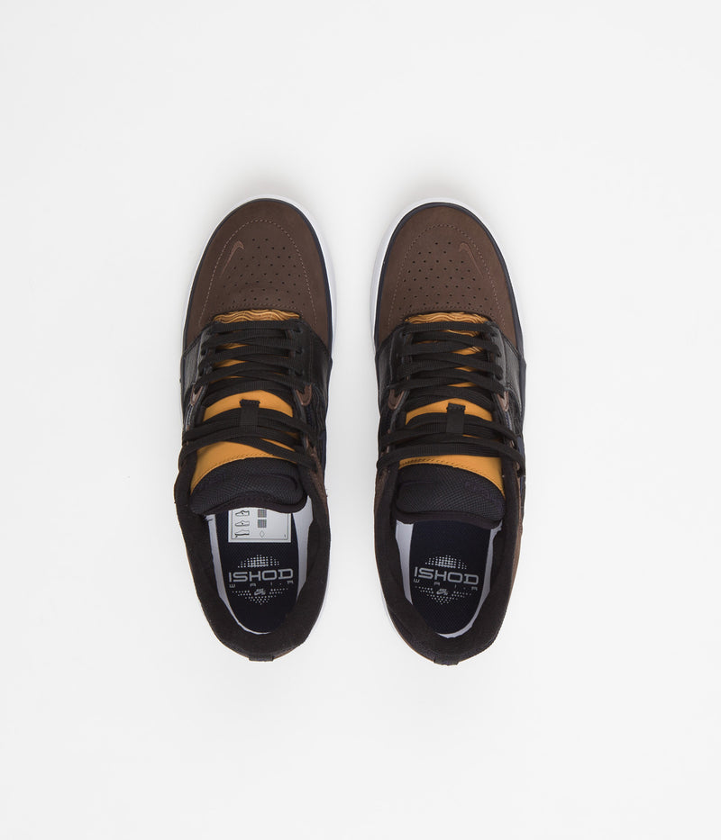 Nike SB Ishod Premium Shoes in Baroque Brown and Obsidian and Black