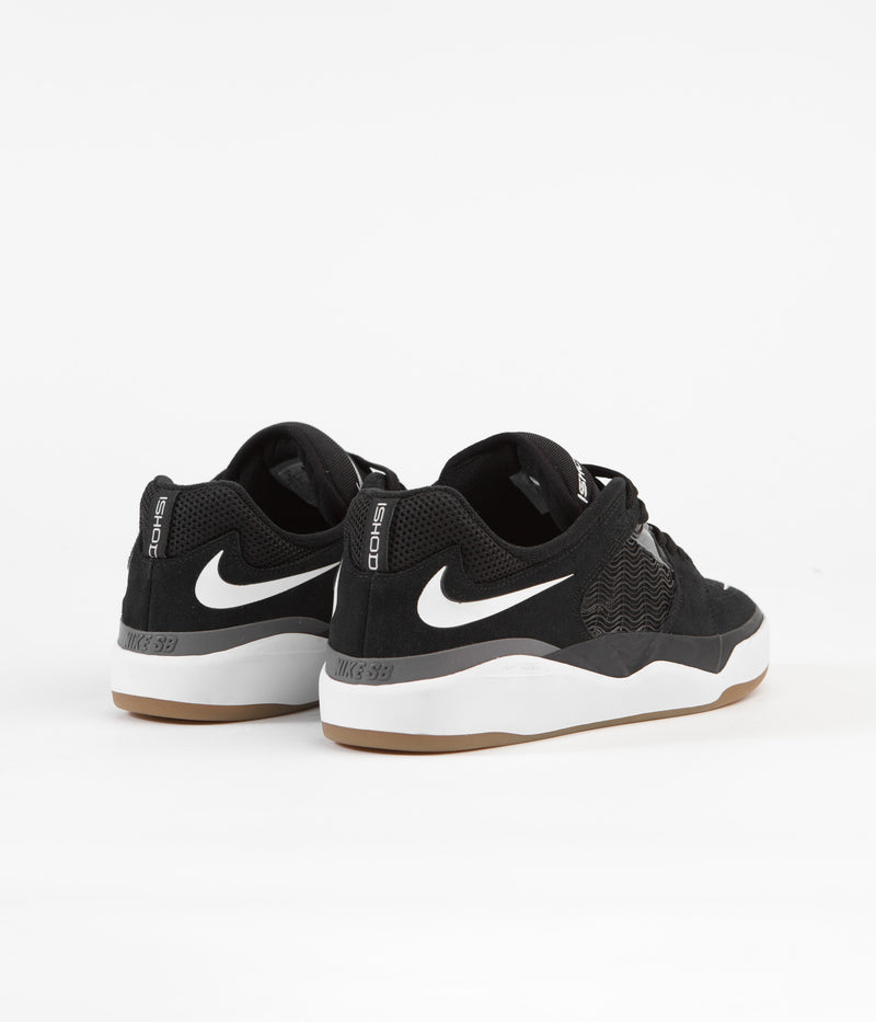Nike SB Ishod Shoes in Black and White and Dark Grey - Black