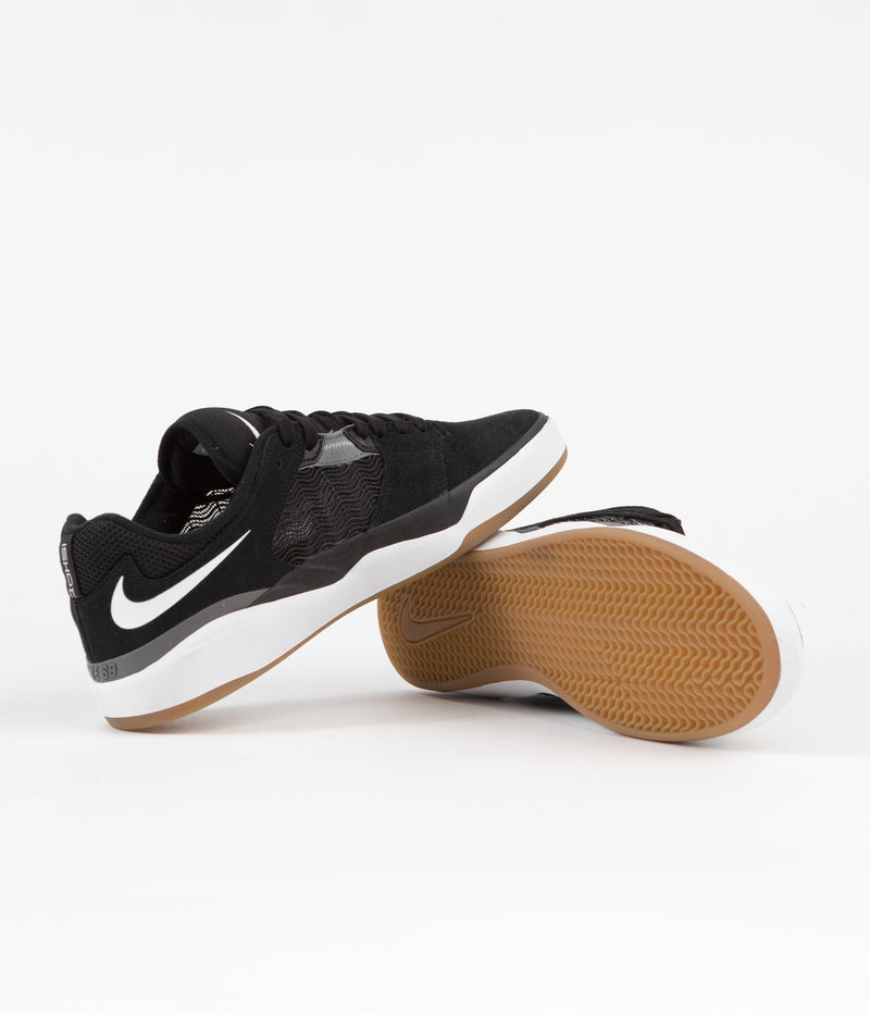 Nike SB Ishod Shoes in Black and White and Dark Grey - Black