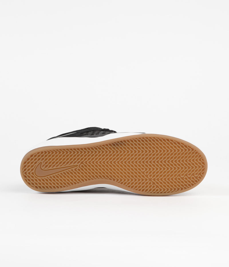 Nike SB Ishod Shoes in Black and White and Dark Grey - Black