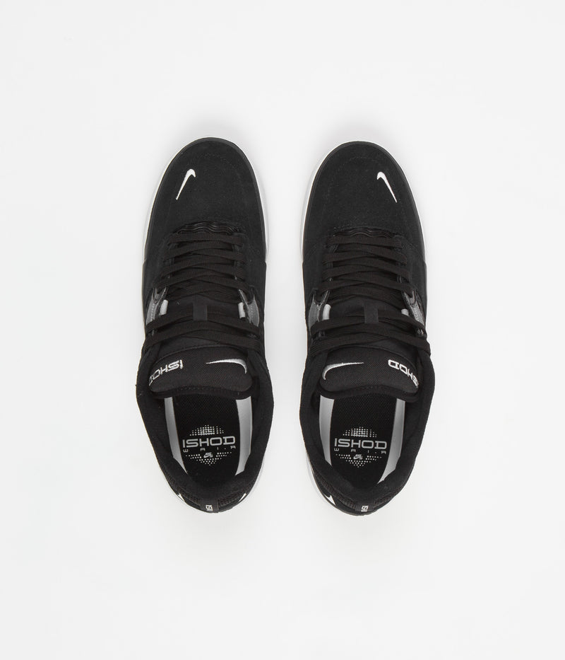 Nike SB Ishod Shoes in Black and White and Dark Grey - Black