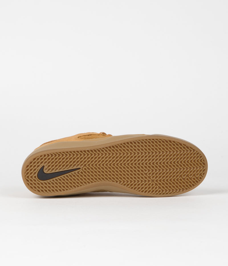 Nike SB Ishod Shoes in Flax and Wheat and Flax - Gum Light Brown