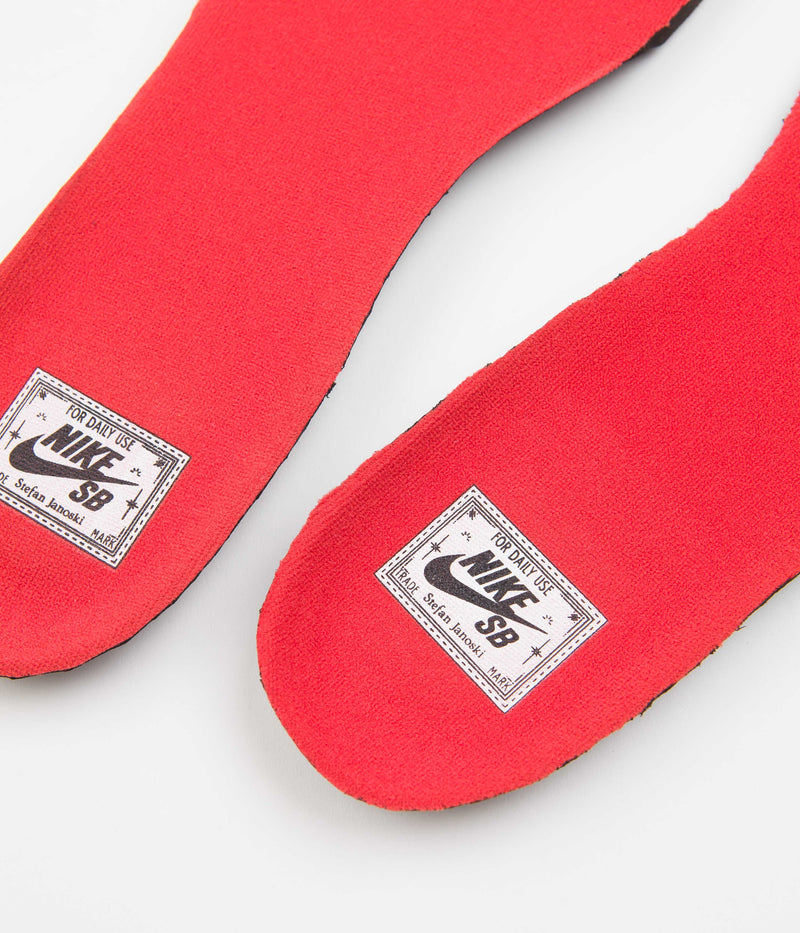 Nike SB Janoski OG+ Shoes in Alabaster and Alabaster and Chile Red