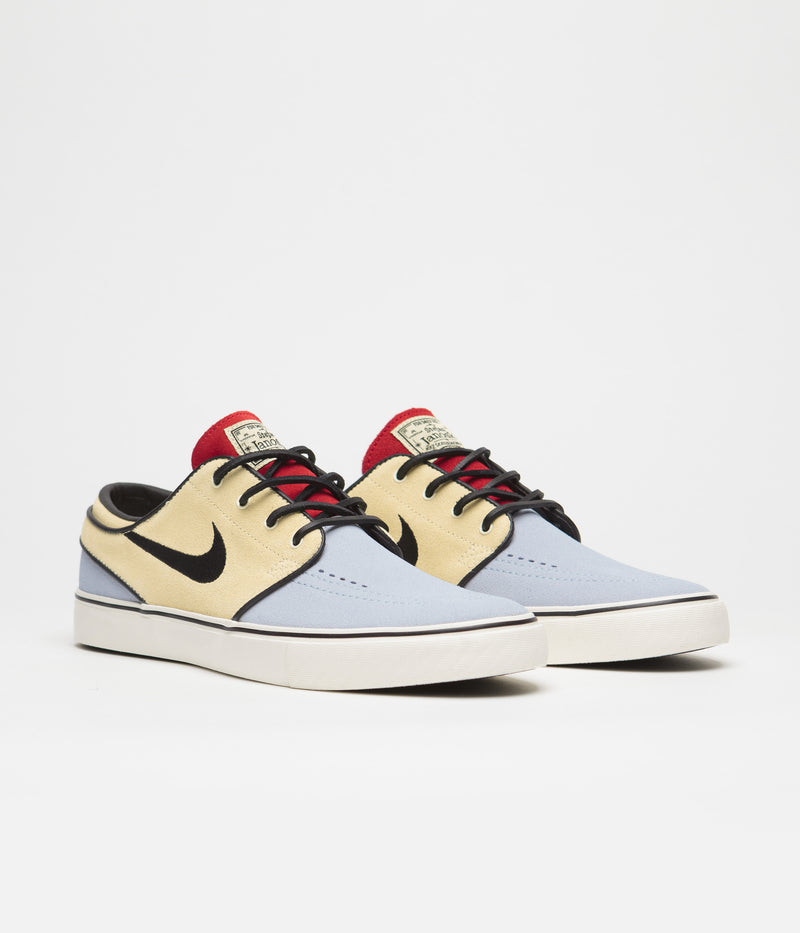 Nike SB Janoski OG+ Shoes in Alabaster and Alabaster and Chile Red