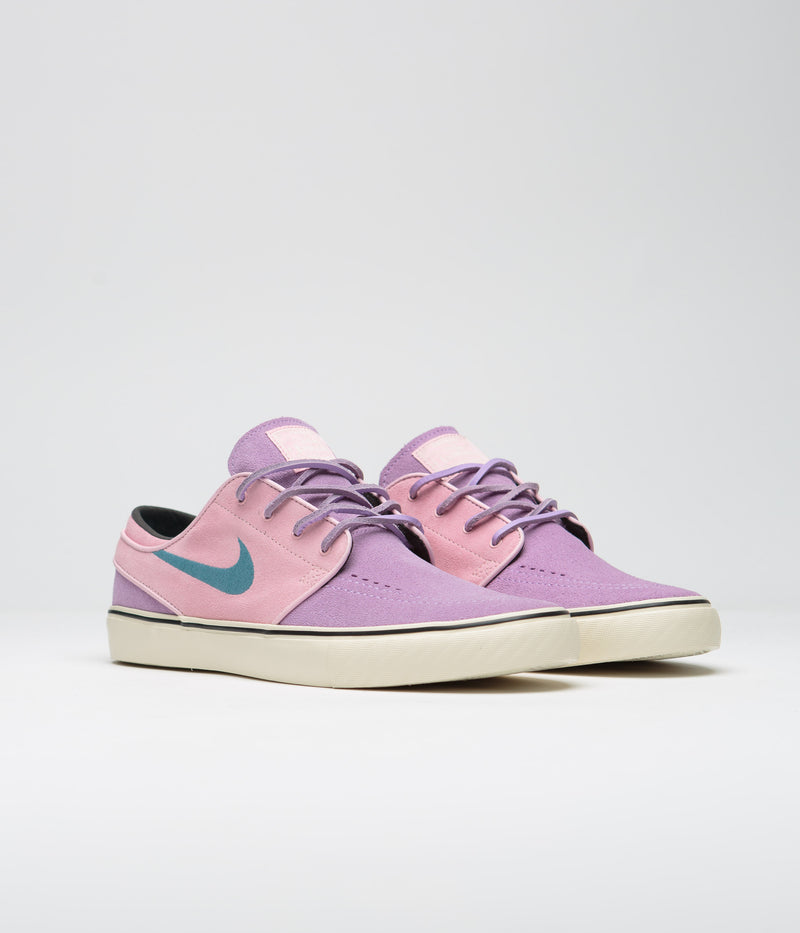Nike SB Janoski OG+ Shoes in Lilac and Noise Aqua and Med Soft Pink