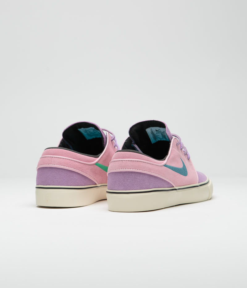 Nike SB Janoski OG+ Shoes in Lilac and Noise Aqua and Med Soft Pink