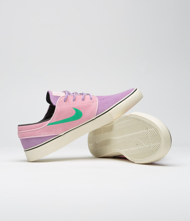 Nike SB Janoski OG+ Shoes in Lilac and Noise Aqua and Med Soft Pink