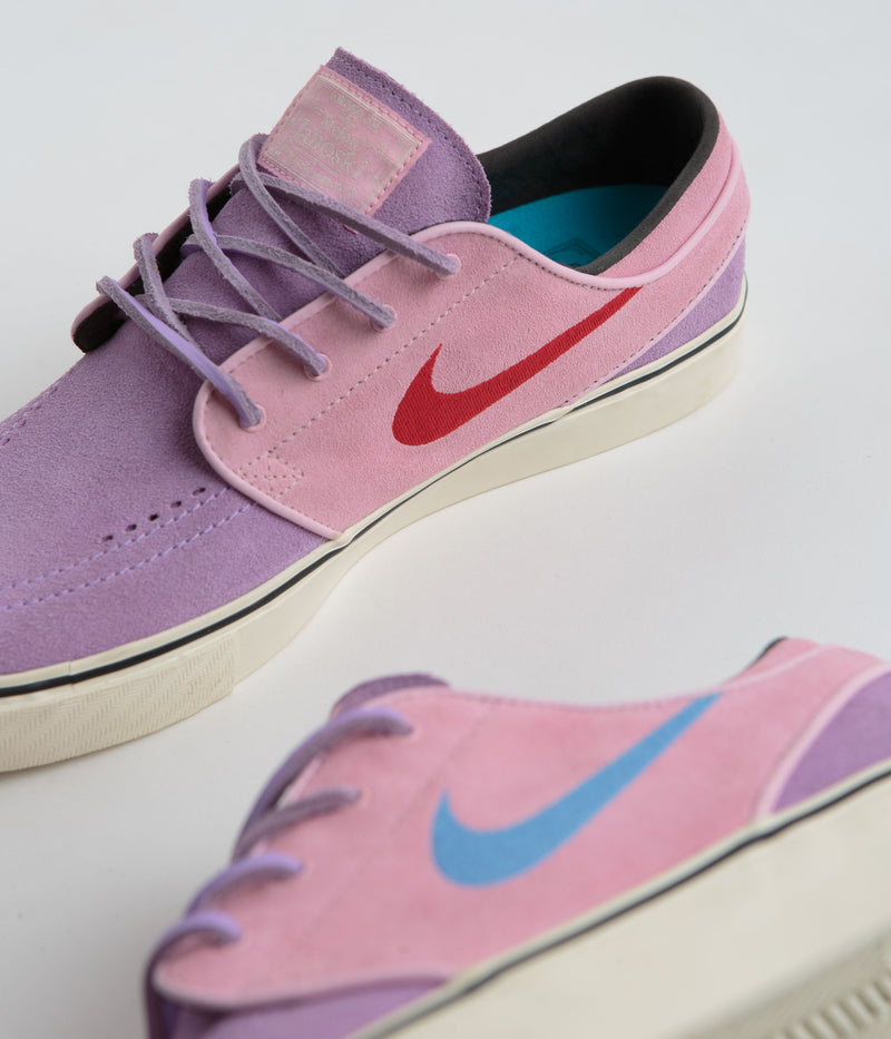 Nike SB Janoski OG+ Shoes in Lilac and Noise Aqua and Med Soft Pink