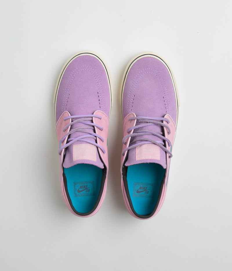 Nike SB Janoski OG+ Shoes in Lilac and Noise Aqua and Med Soft Pink