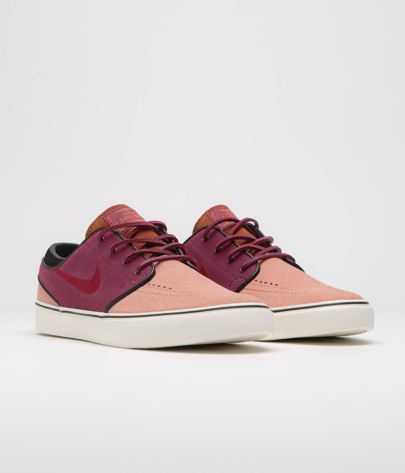 Nike SB Janoski OG+ Shoes in Red Stardust and Team Red and Rosewood