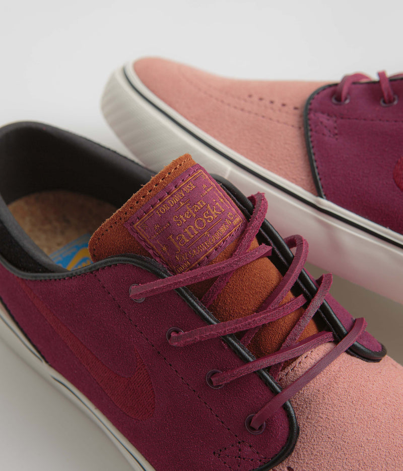 Nike SB Janoski OG+ Shoes in Red Stardust and Team Red and Rosewood