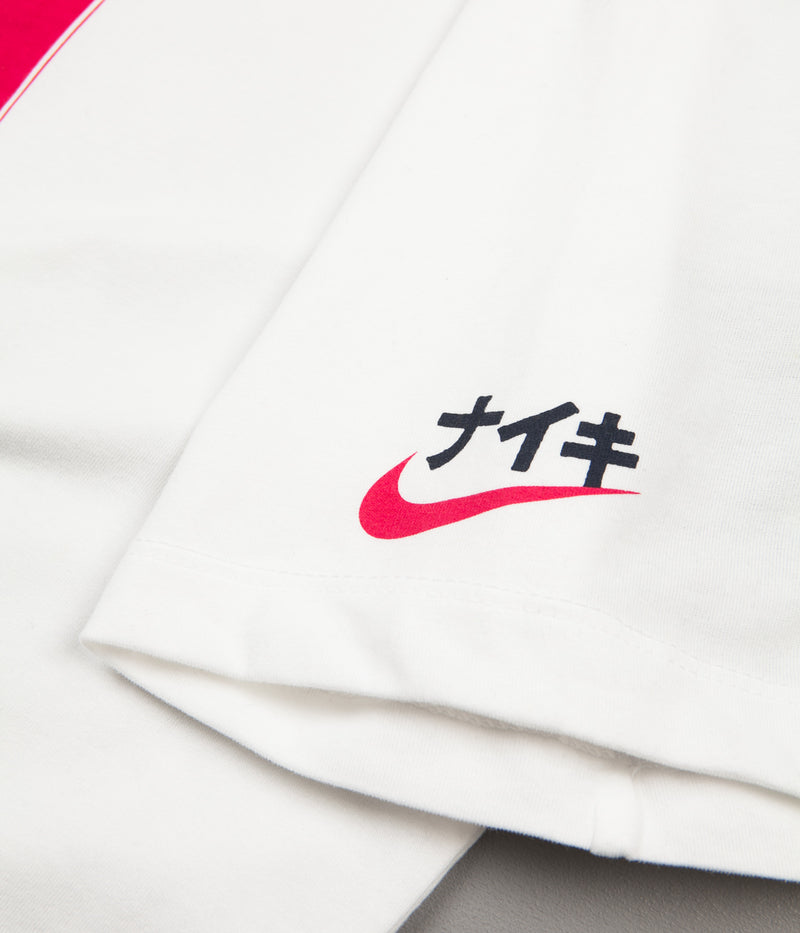 Nike SB Karate T-Shirt in White and Rush Pink