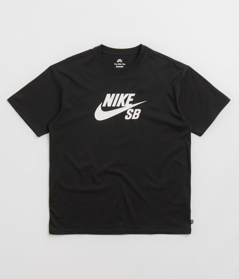 Nike SB Large Logo T-Shirt in Black and White