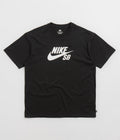Nike SB Large Logo T-Shirt in Black and White