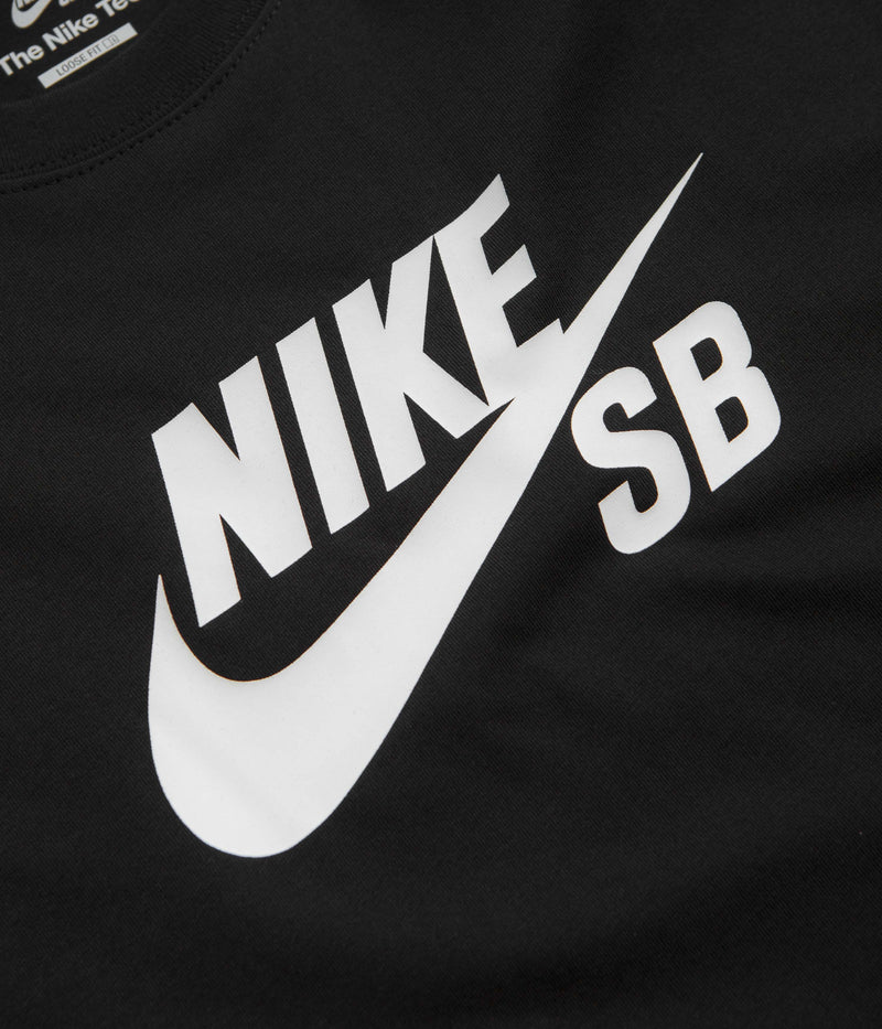 Nike SB Large Logo T-Shirt in Black and White