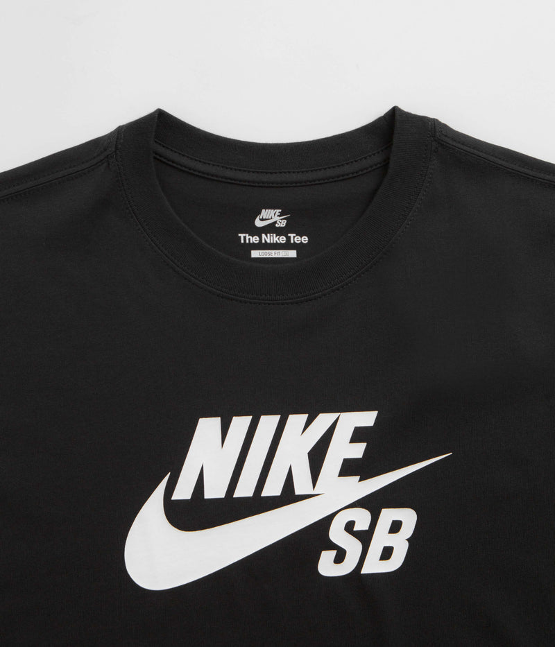 Nike SB Large Logo T-Shirt in Black and White