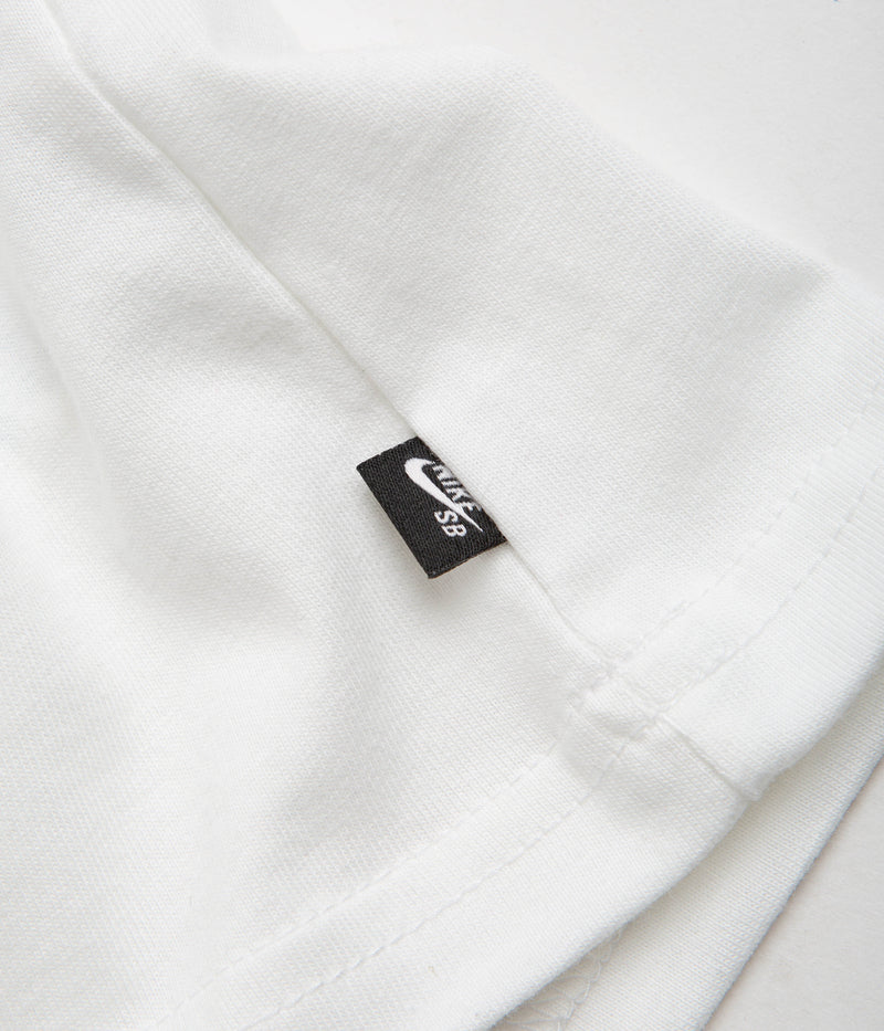 Nike SB Large Logo T-Shirt in White and Black
