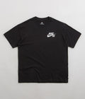 Nike SB Logo T-Shirt in Black and Black / White