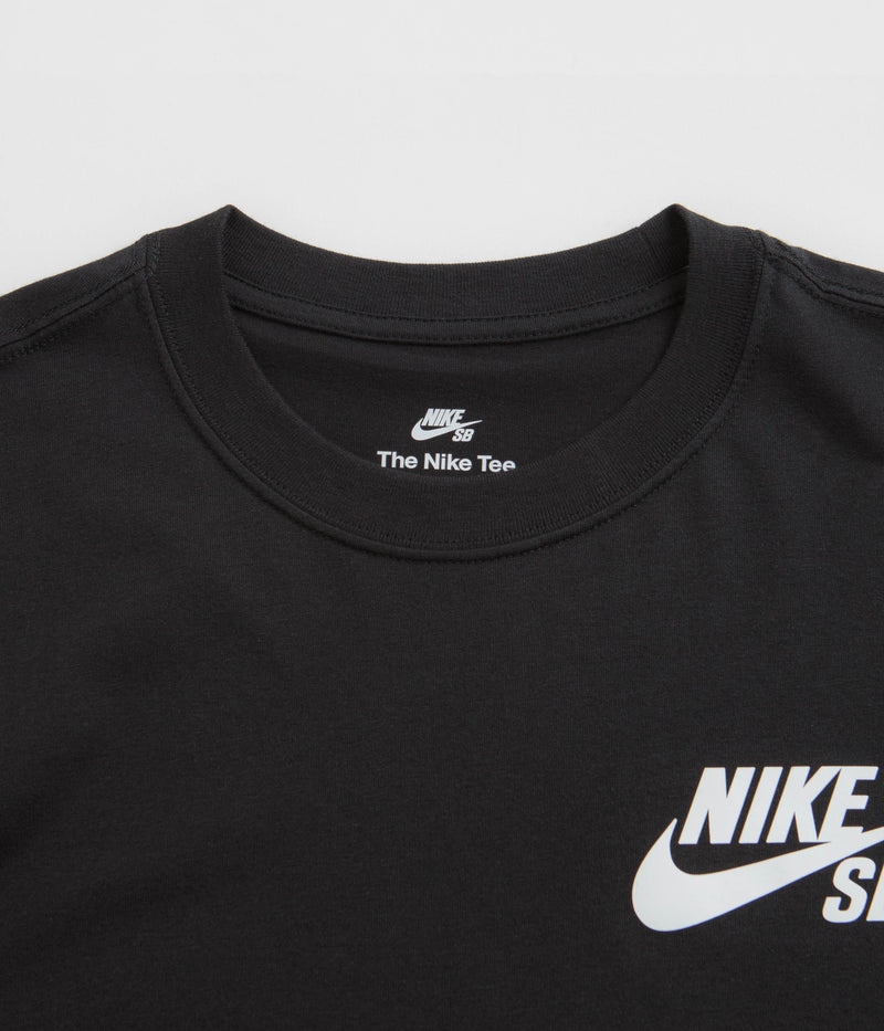 Nike SB Logo T-Shirt in Black and Black / White