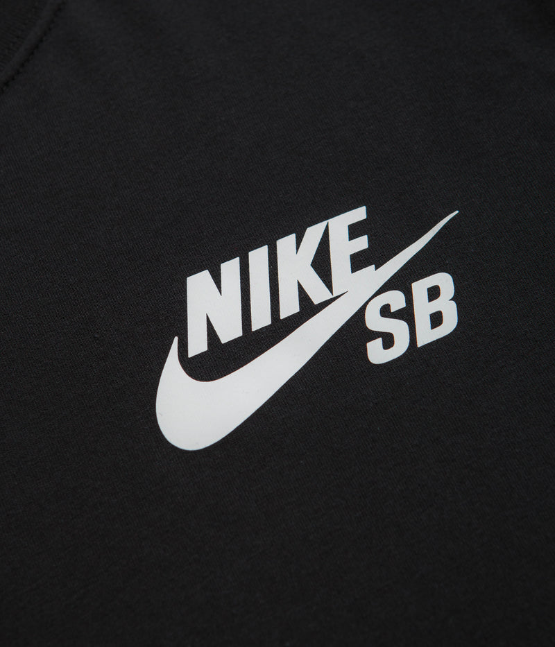 Nike SB Logo T-Shirt in Black and Black / White