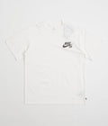 Nike SB Logo T-Shirt in White and Black / Black