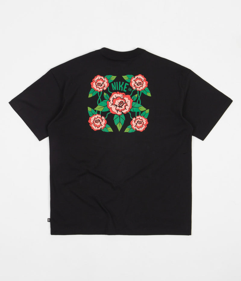 Nike SB Mosaic Roses T-Shirt in Black