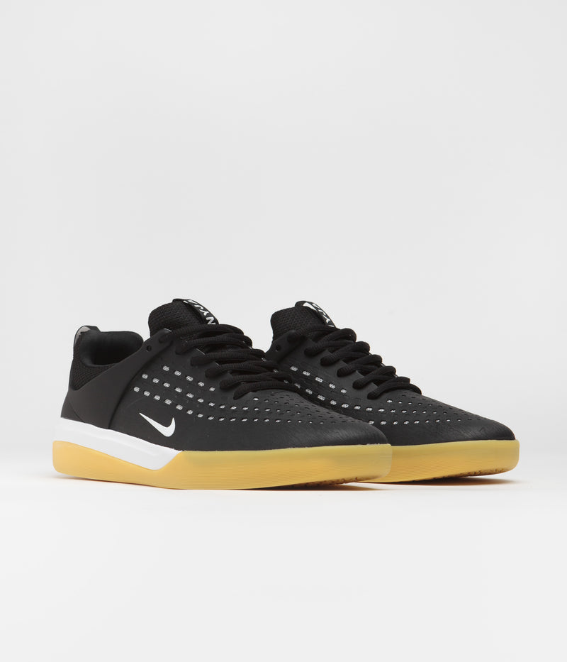 Nike SB Nyjah 3 Shoes in Black and White and Black - White