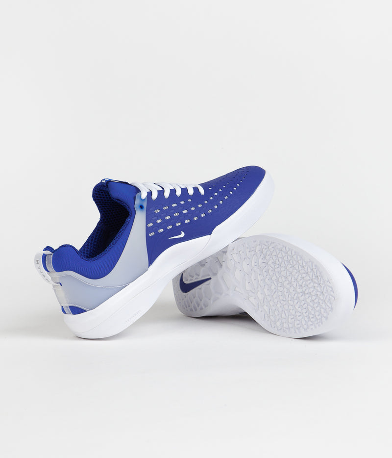 Nike SB Nyjah 3 Shoes in Game Royal and White and Game Royal - Game Royal
