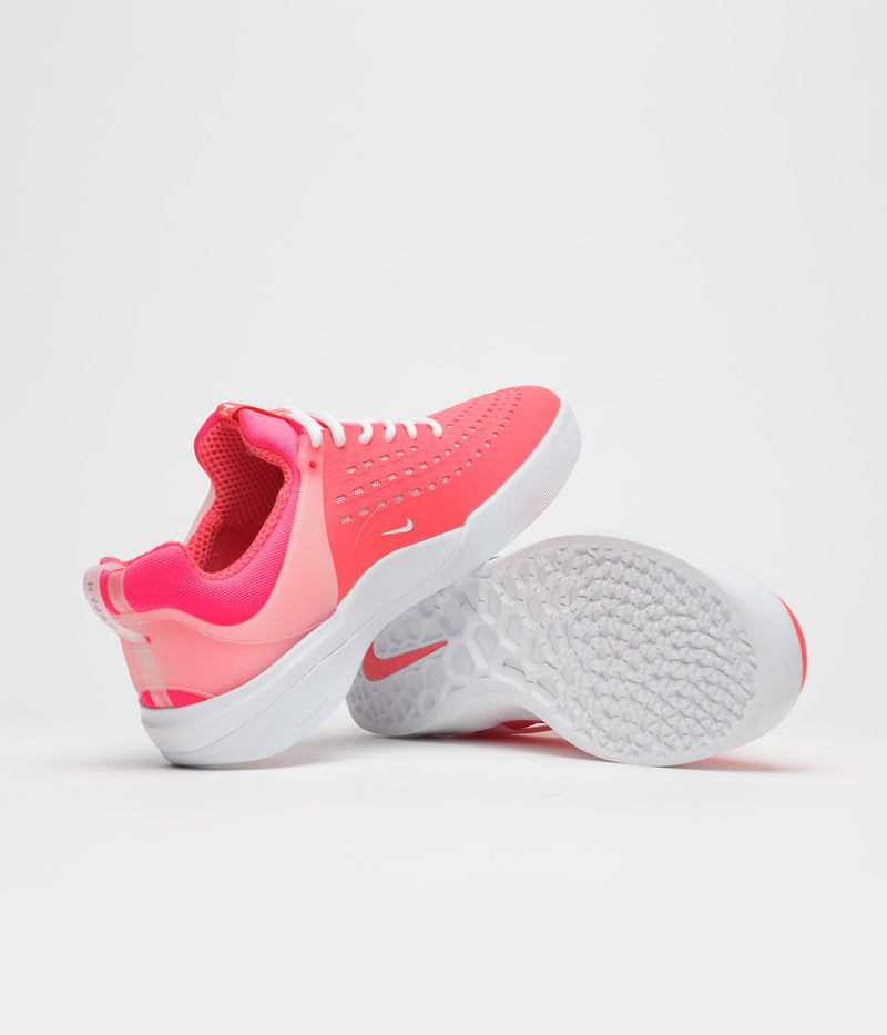 Nike SB Nyjah 3 Shoes in Hot Punch and White and Hot Punch - Hot Punch