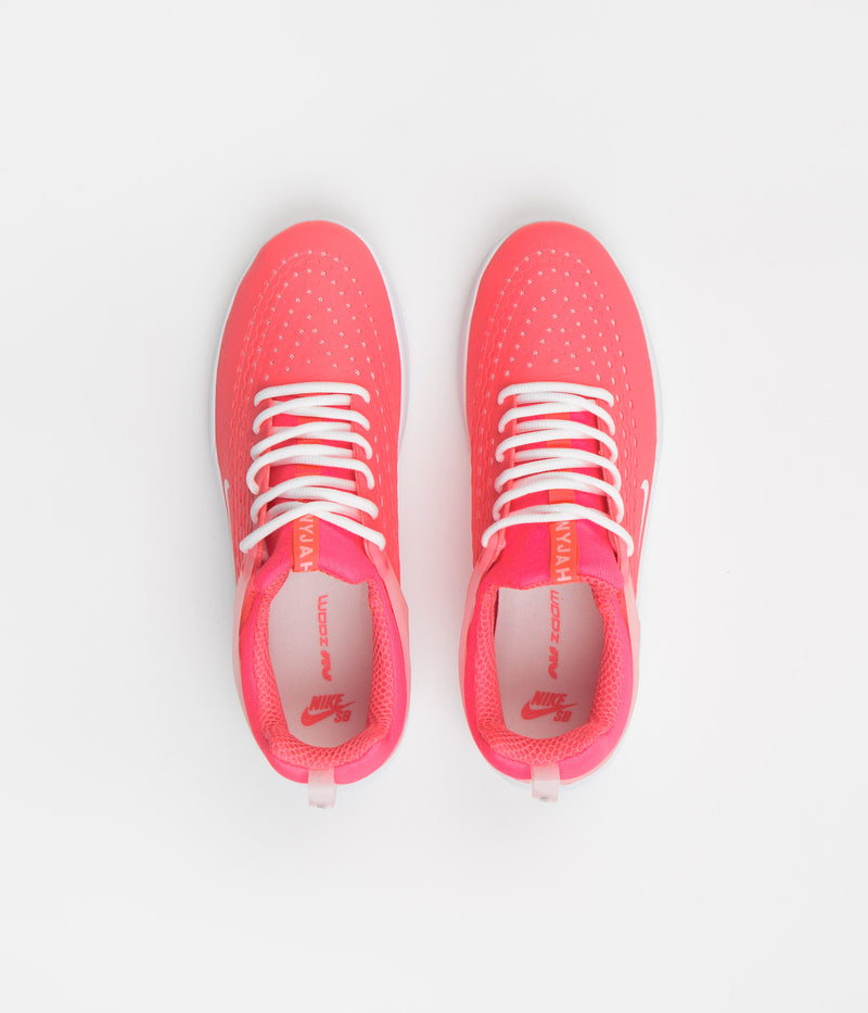 Nike SB Nyjah 3 Shoes in Hot Punch and White and Hot Punch - Hot Punch