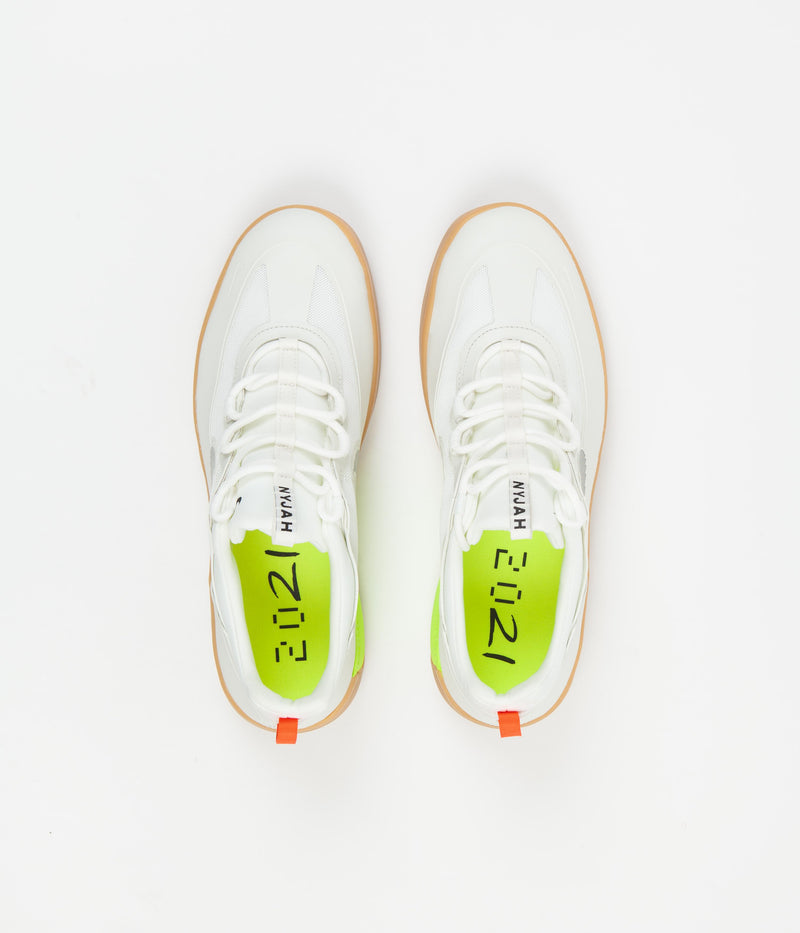 Nike SB Nyjah Free 2 Shoes in Summit White and Black and Bright Crimson