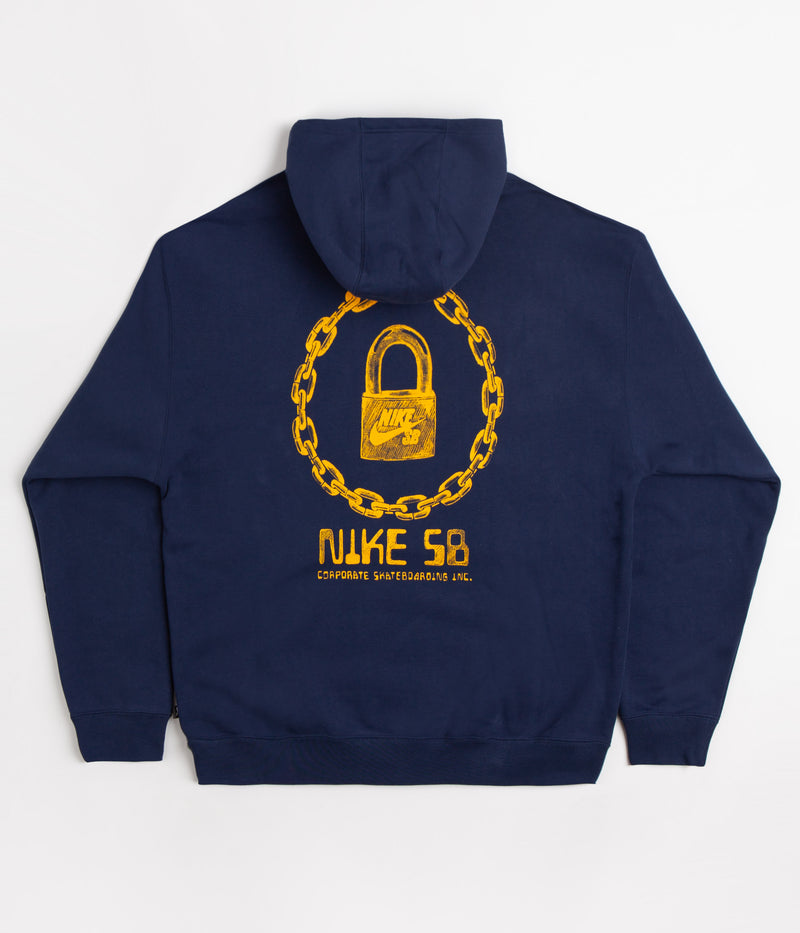 Nike SB On Lock Hoodie in Midnight Navy