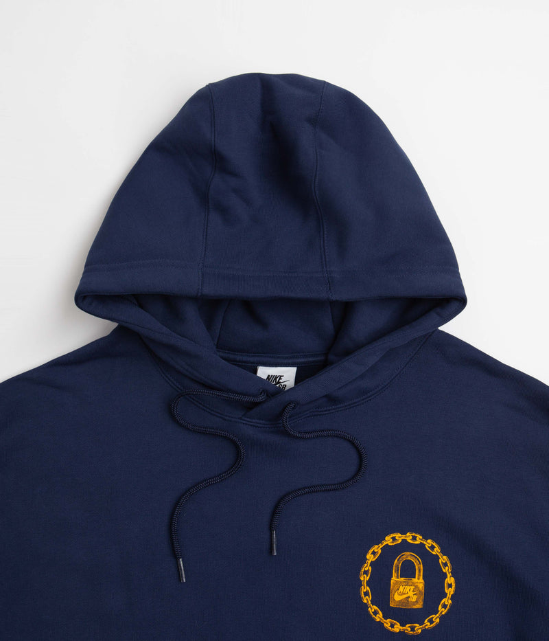 Nike SB On Lock Hoodie in Midnight Navy