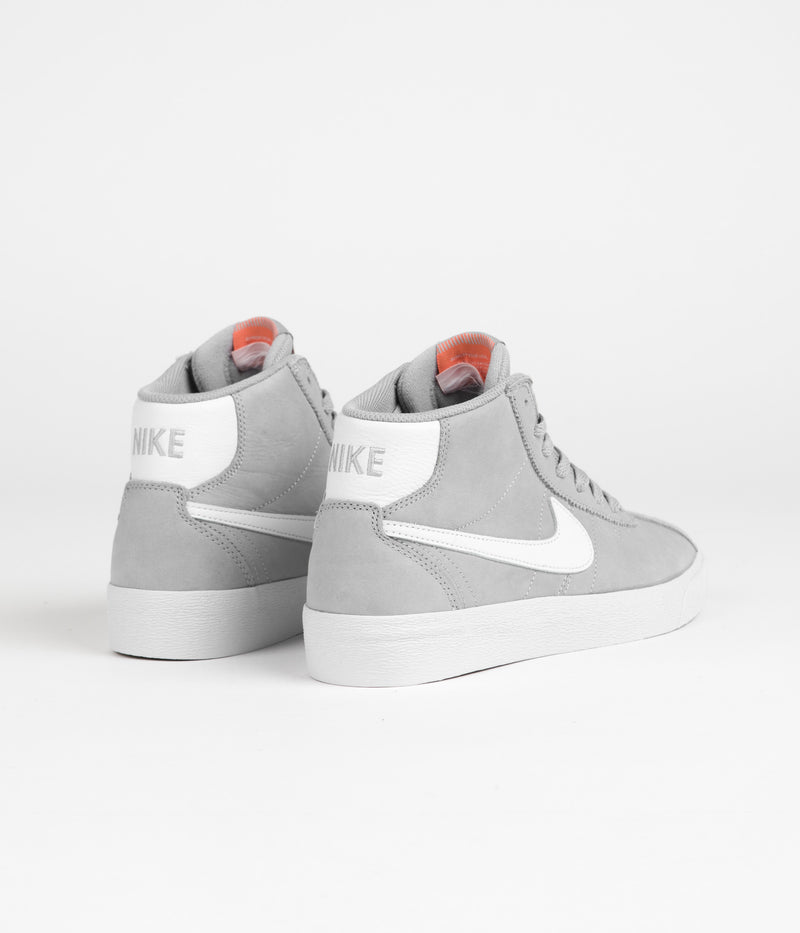 Nike SB Orange Label Bruin High Shoes in Wolf Grey and White and Wolf Grey