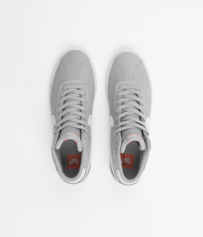 Nike SB Orange Label Bruin High Shoes in Wolf Grey and White and Wolf Grey