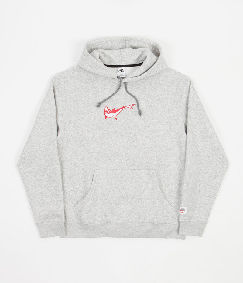 Nike SB Orange Label Oski Hoodie in Grey Heather