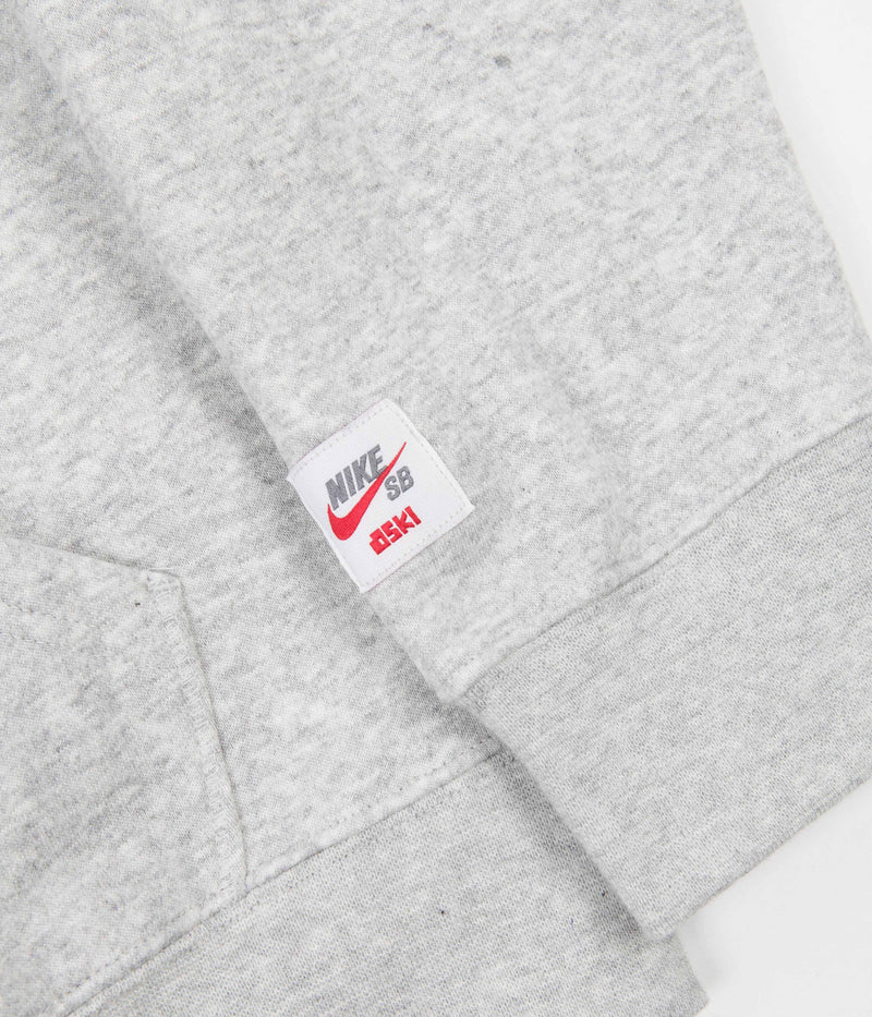 Nike SB Orange Label Oski Hoodie in Grey Heather