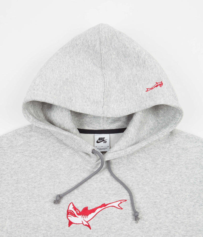 Nike SB Orange Label Oski Hoodie in Grey Heather