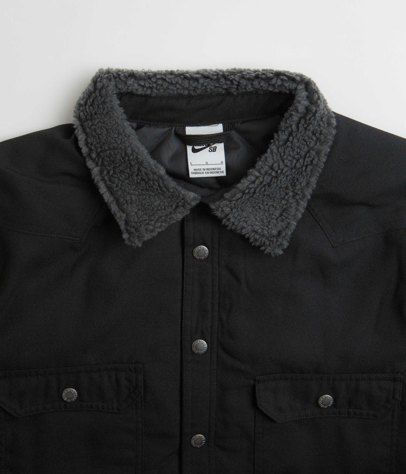 Nike SB Padded Flannel Jacket in Black and Anthracite